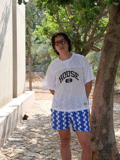 007 Swim Short - Azul/White