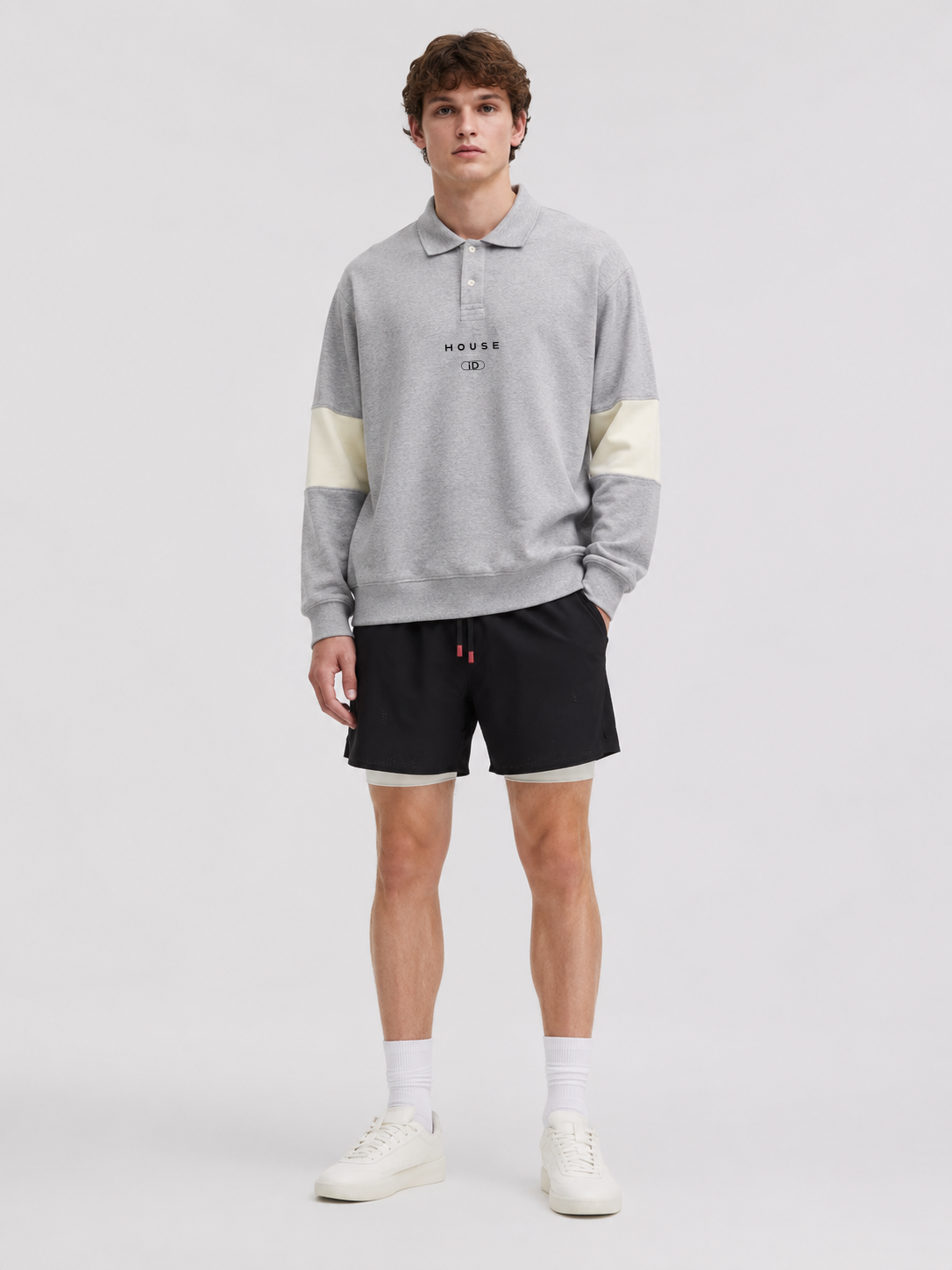 Polo Crewneck - Heritage Grey
