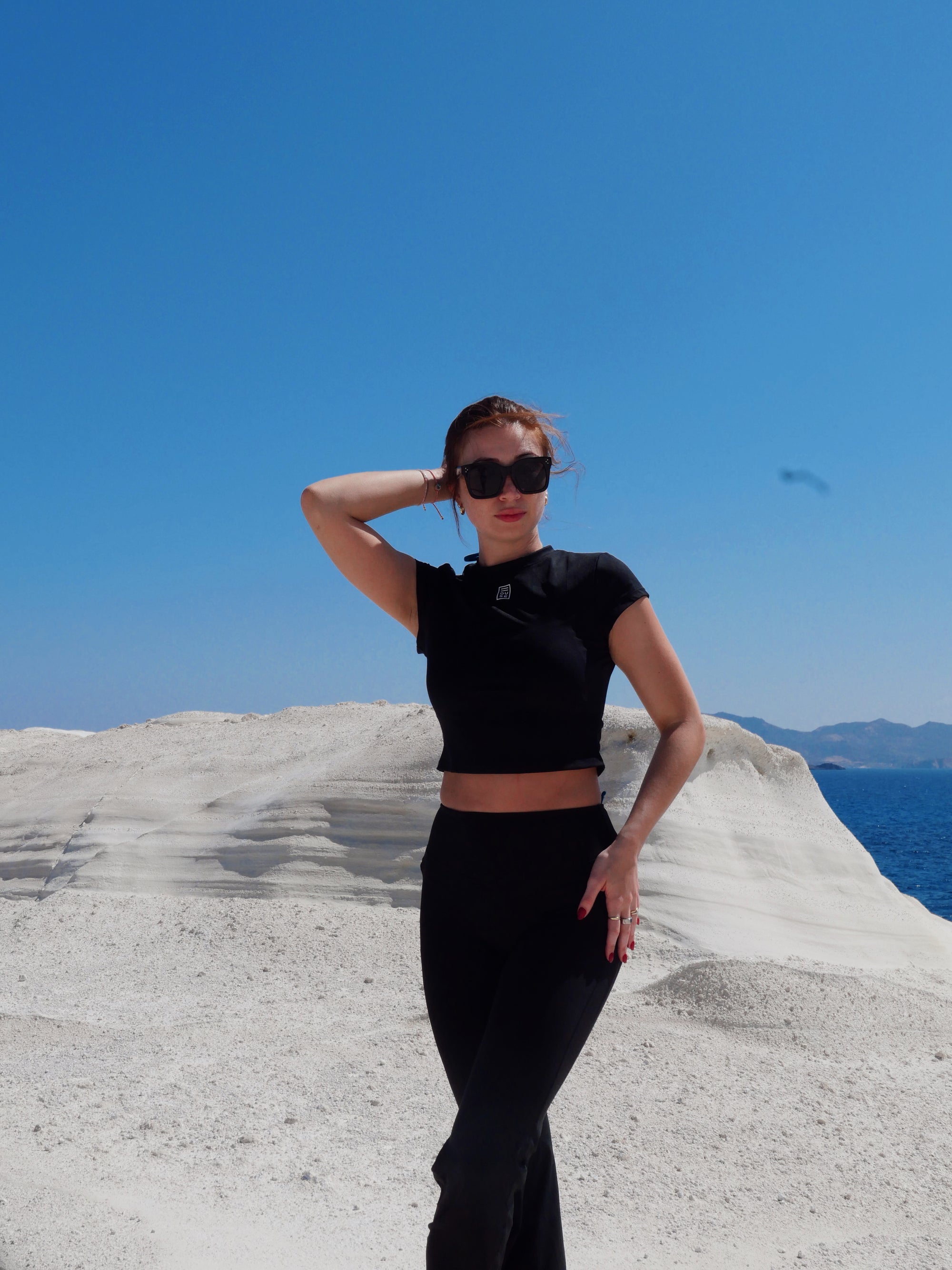 SoftCore Cropped Tee - Black