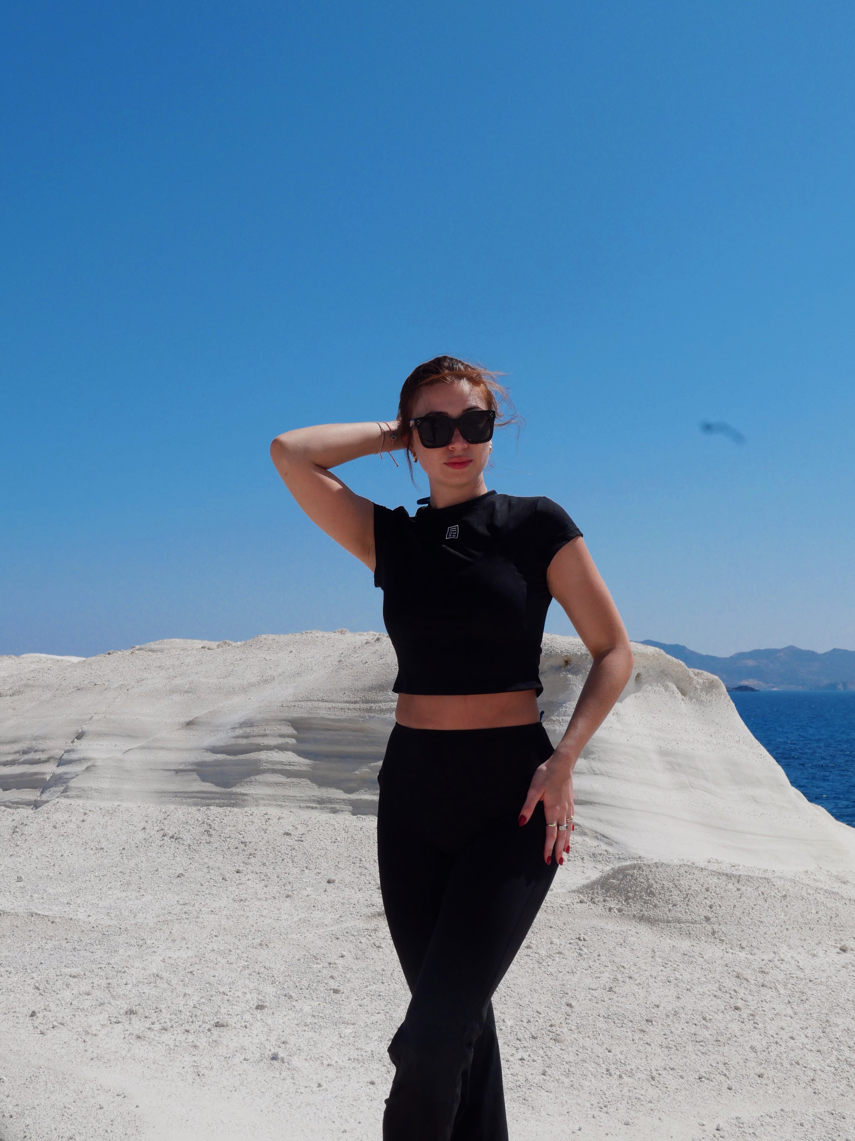 SoftCore Cropped Tee - Black