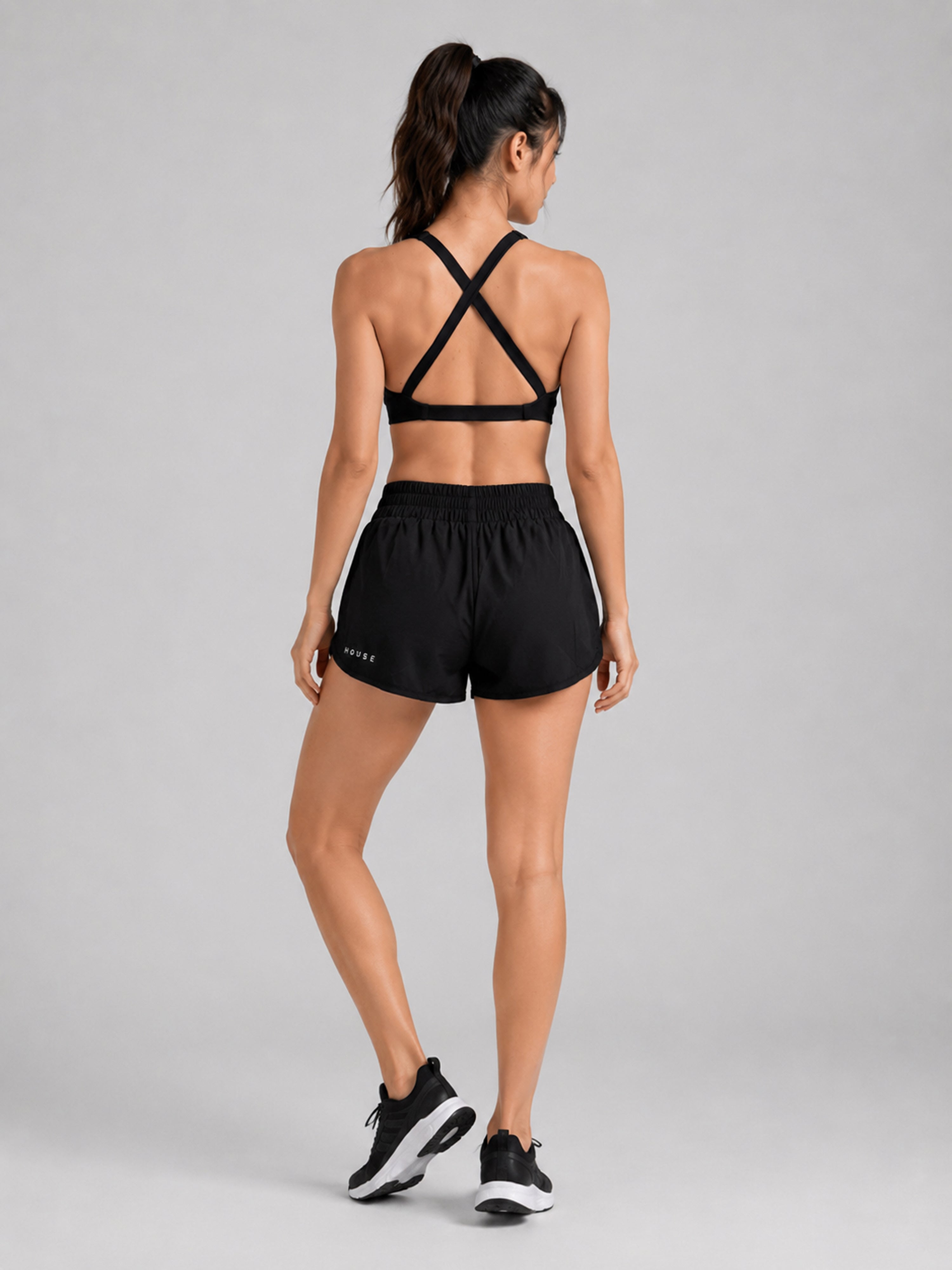 Cloud Cross Bra - Black