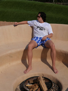 007 Swim Short - Azul/White