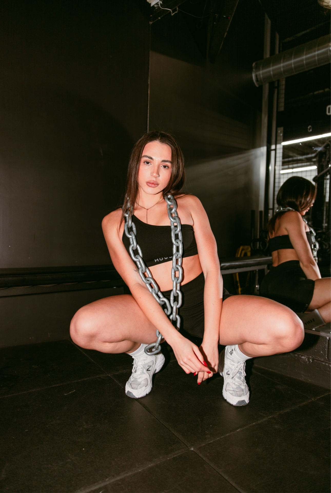 Seamless Asymmetrical Bra - Black