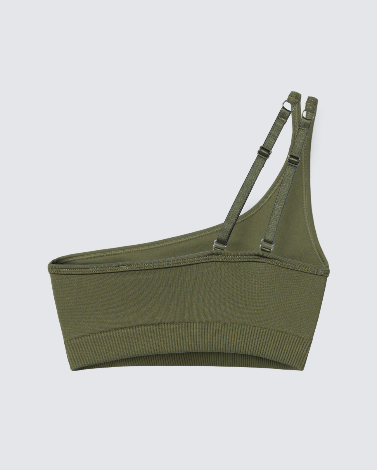 Seamless Asymmetrical Bra - Olive