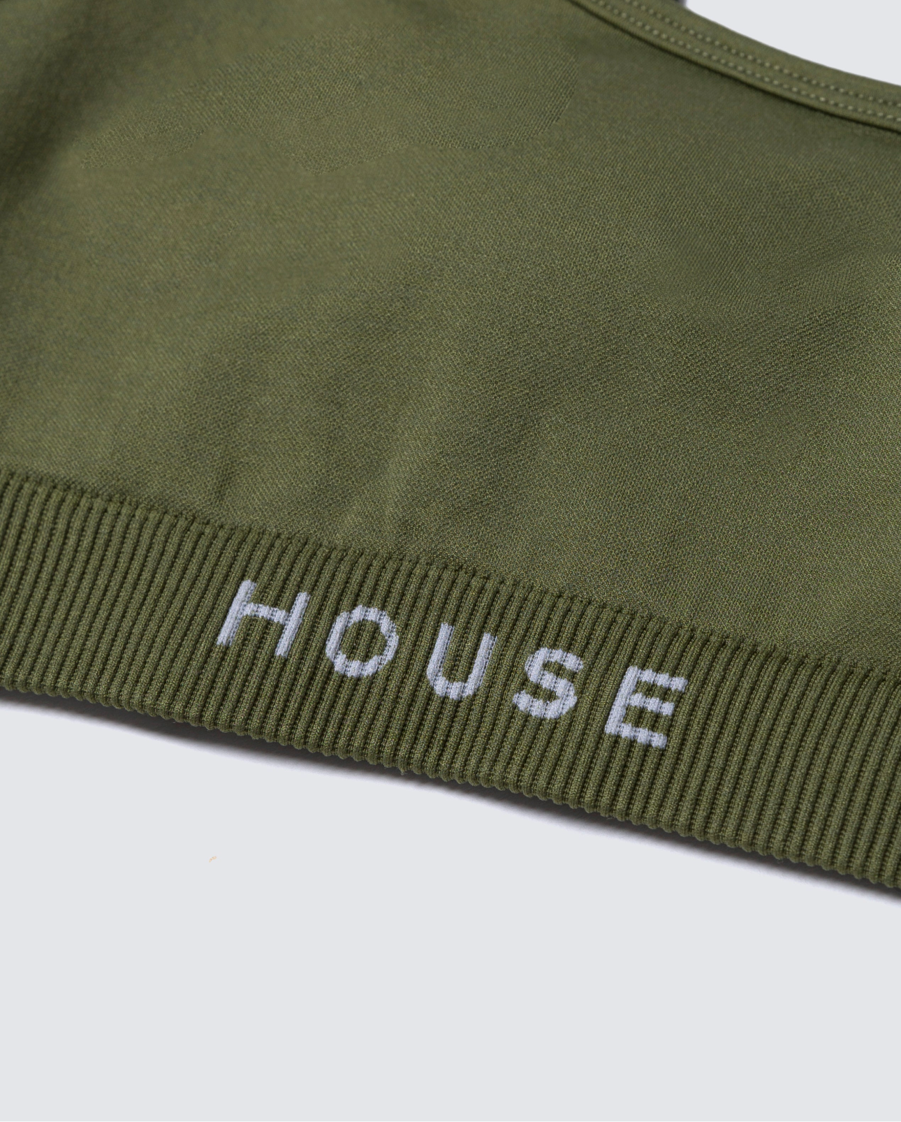 Seamless Asymmetrical Bra - Olive