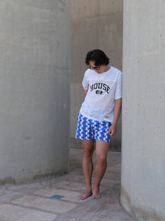 007 Swim Short - Azul/White