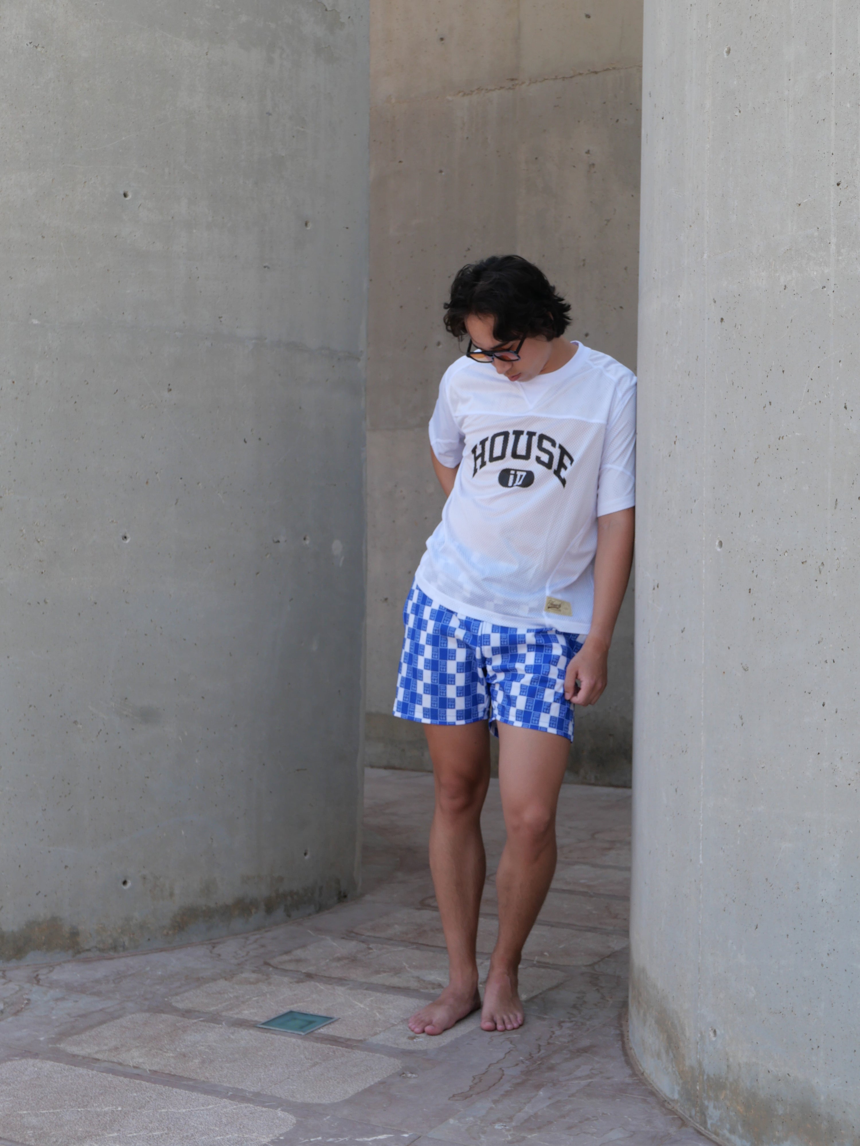 007 Swim Short - Azul/White