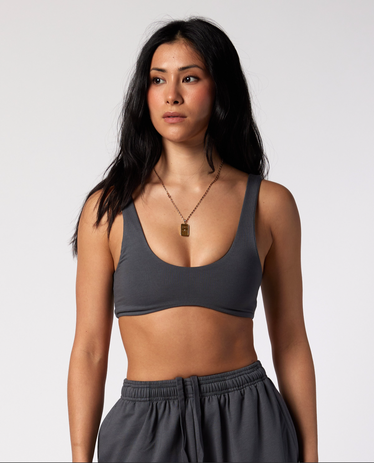 Jersey Bra - Dark Grey