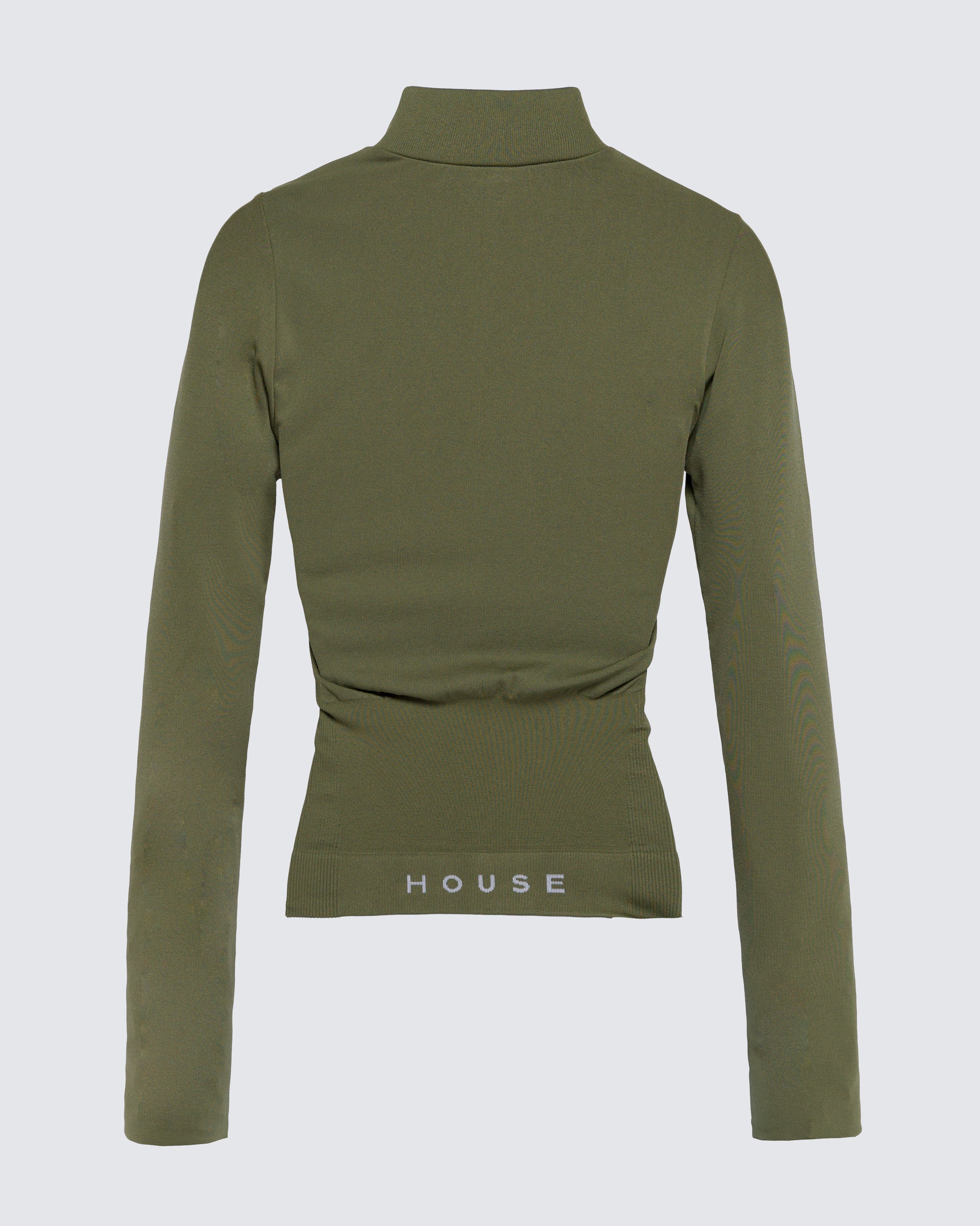 Seamless Longsleeve Full Zip - Olive