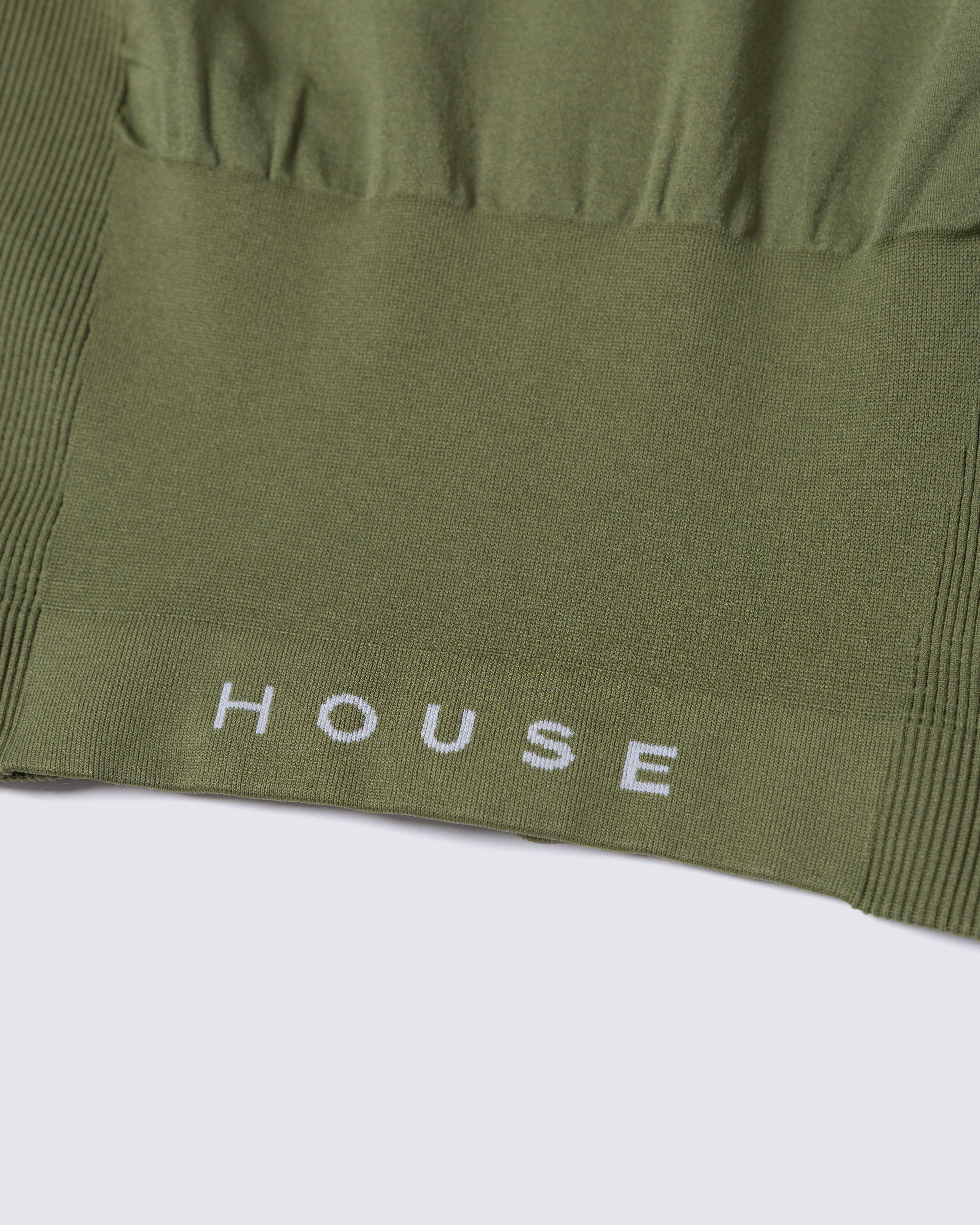 Seamless Longsleeve Full Zip - Olive