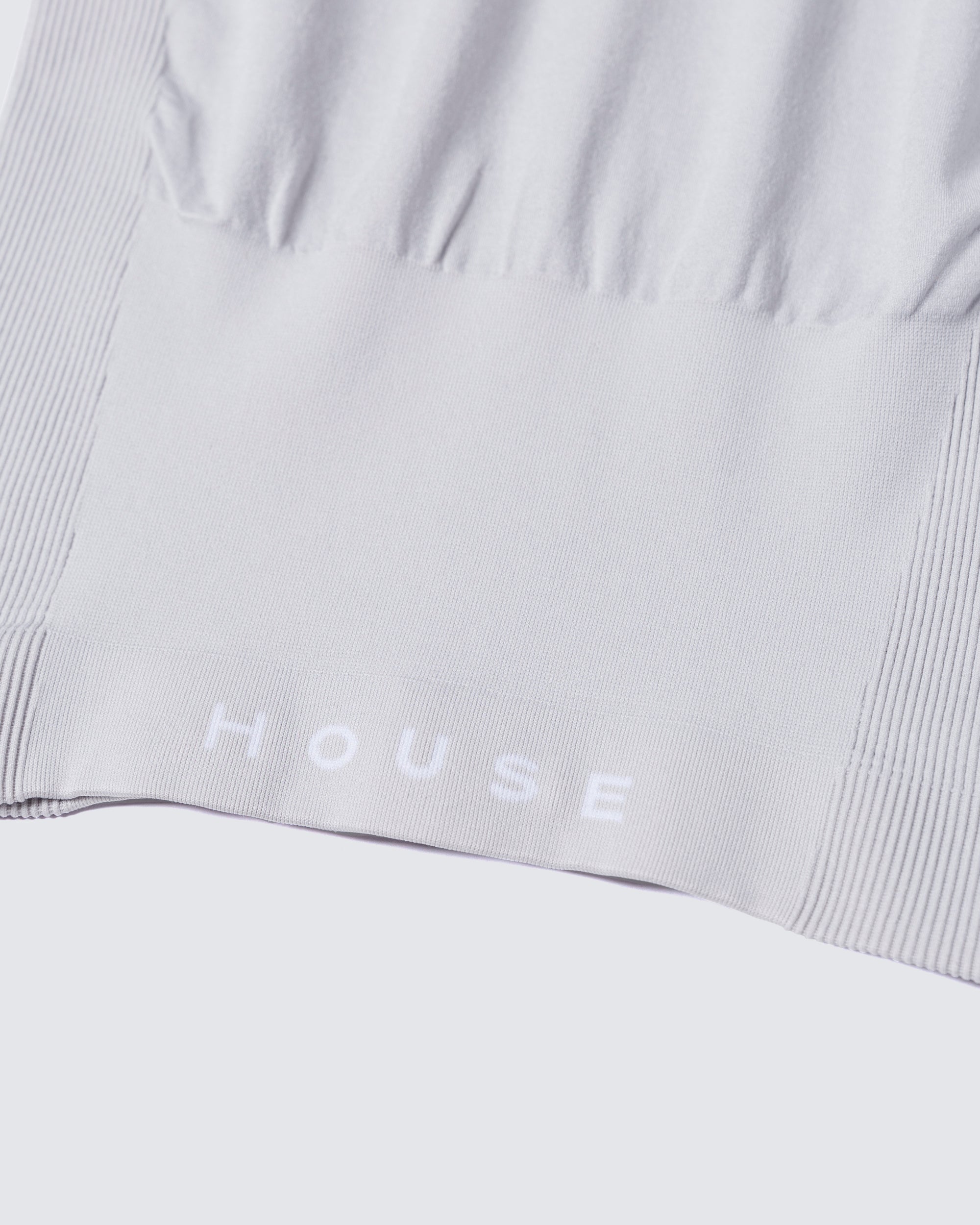 Seamless Longsleeve Full Zip - Light Grey