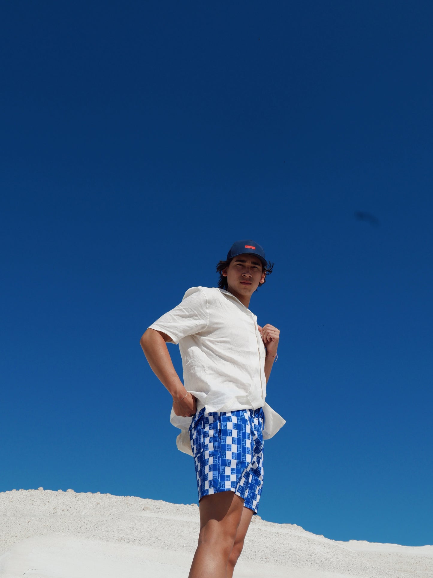 007 Swim Short - Azul/White