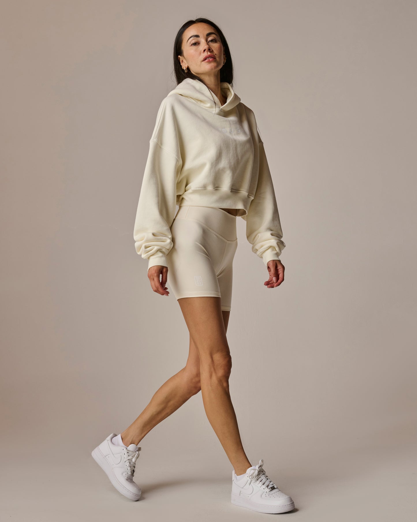 FM Womens Bike Short Off White