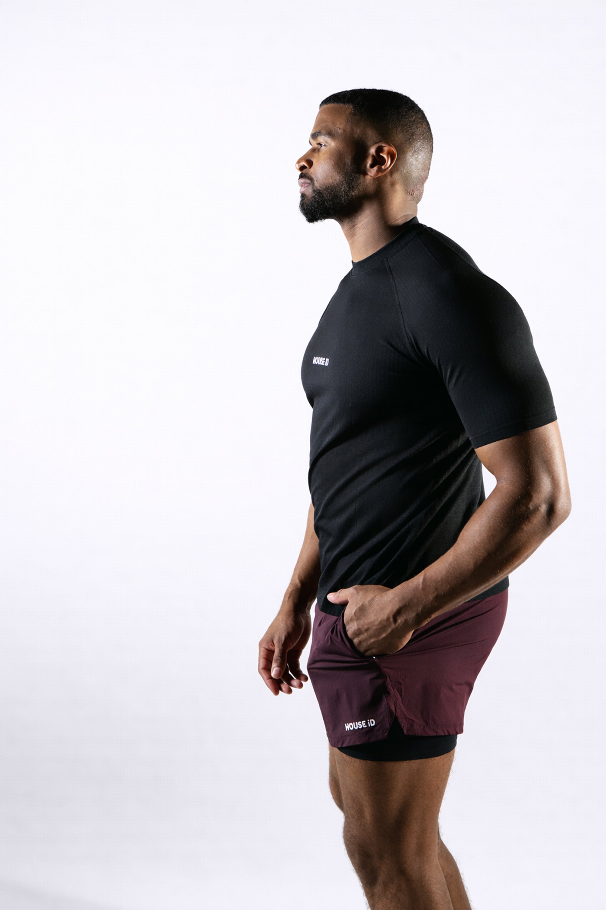 Seamless Athletic Tee - Black