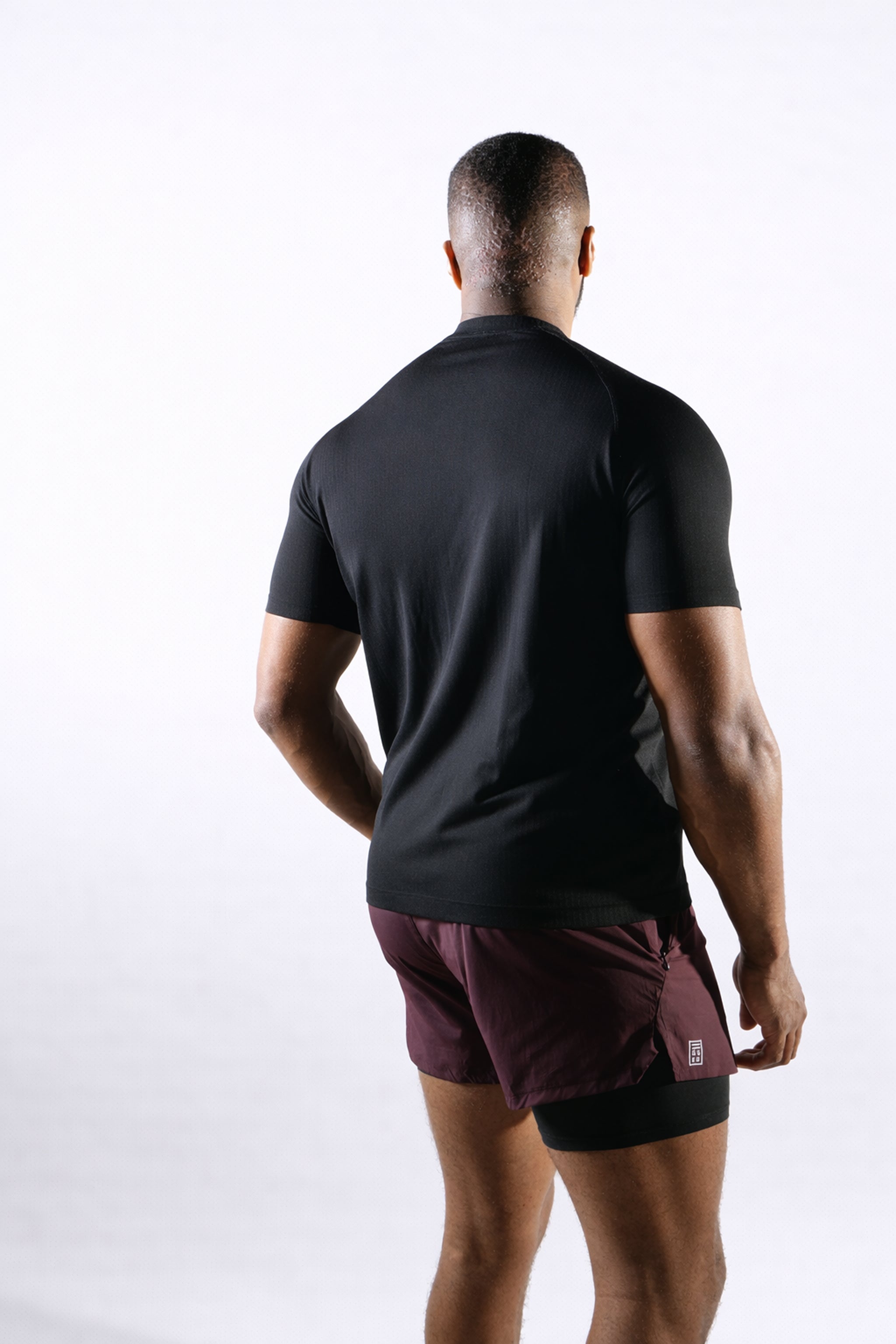 Seamless Athletic Tee - Black