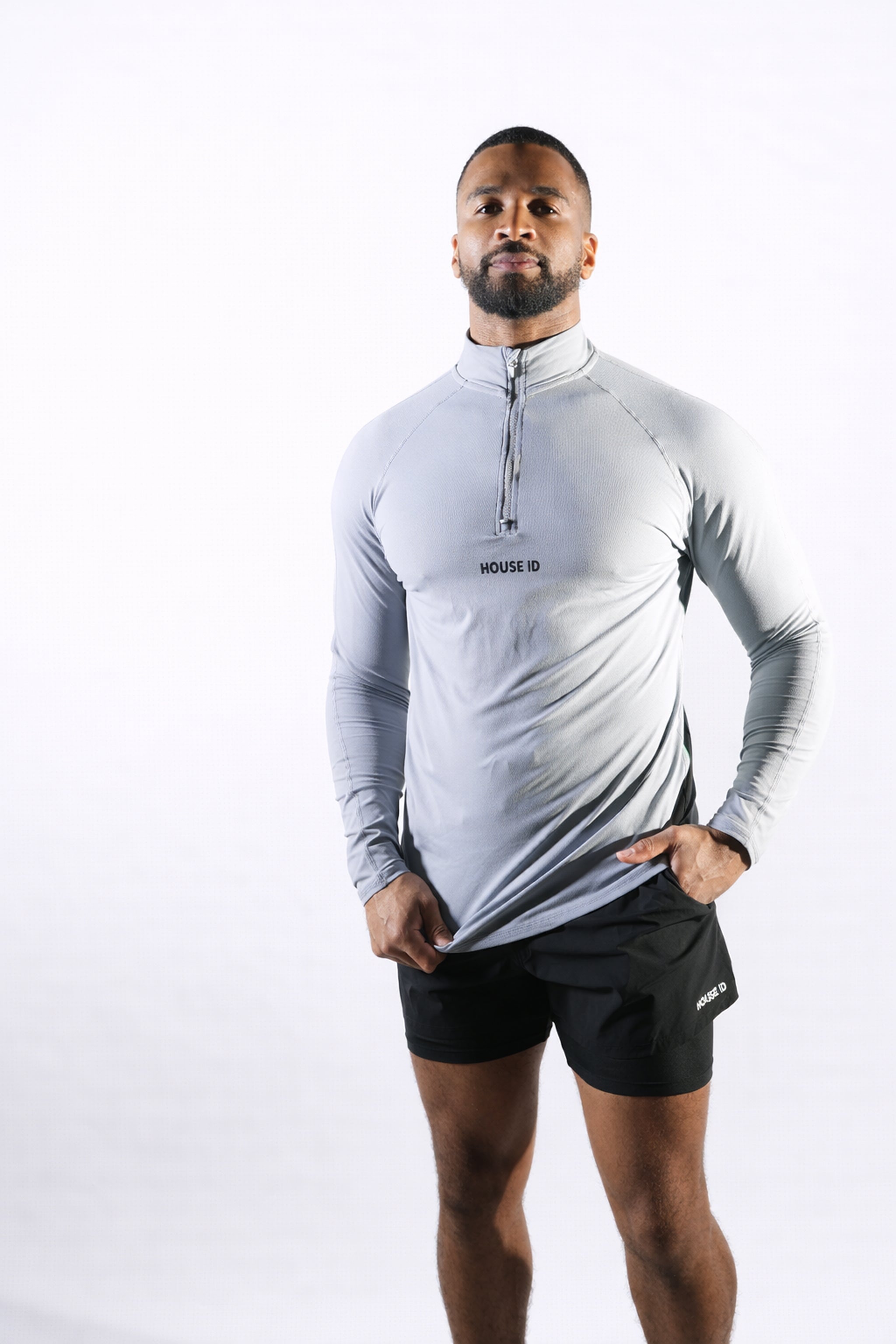 Athletic Quarter Zip - Grey