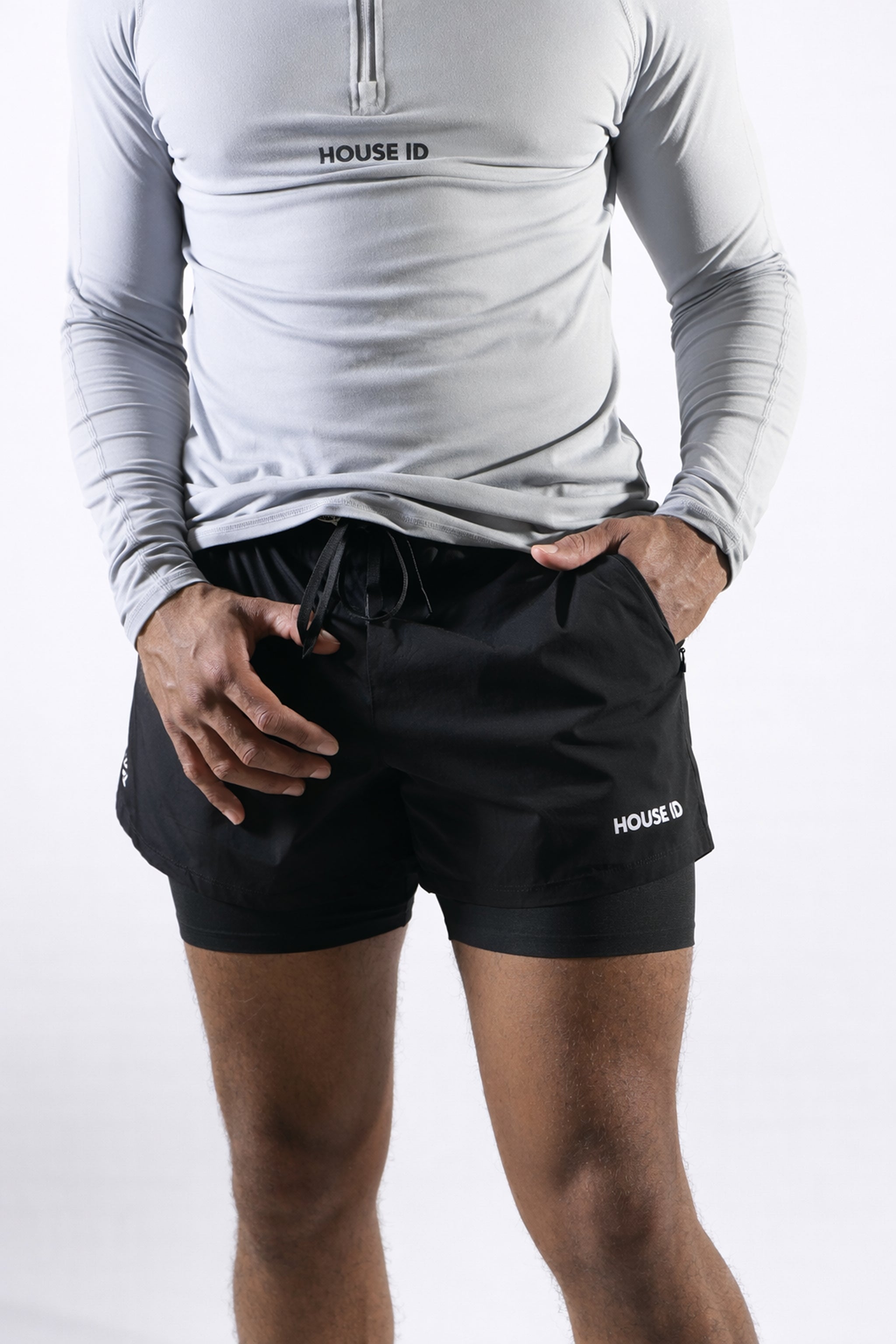 6" Lined Short - Black/Black