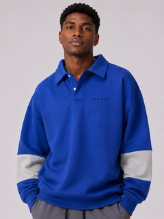 Polo Crewneck - Azul