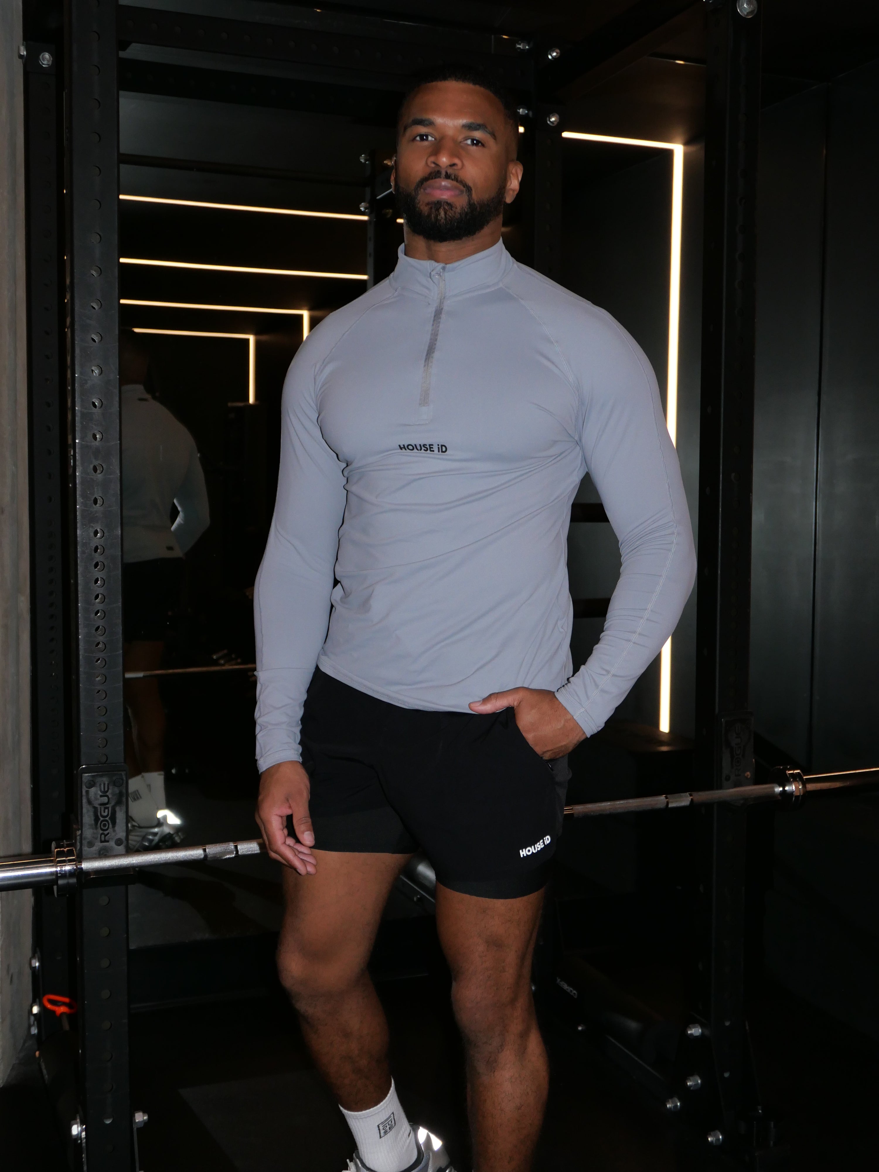 Athletic Quarter Zip - Grey