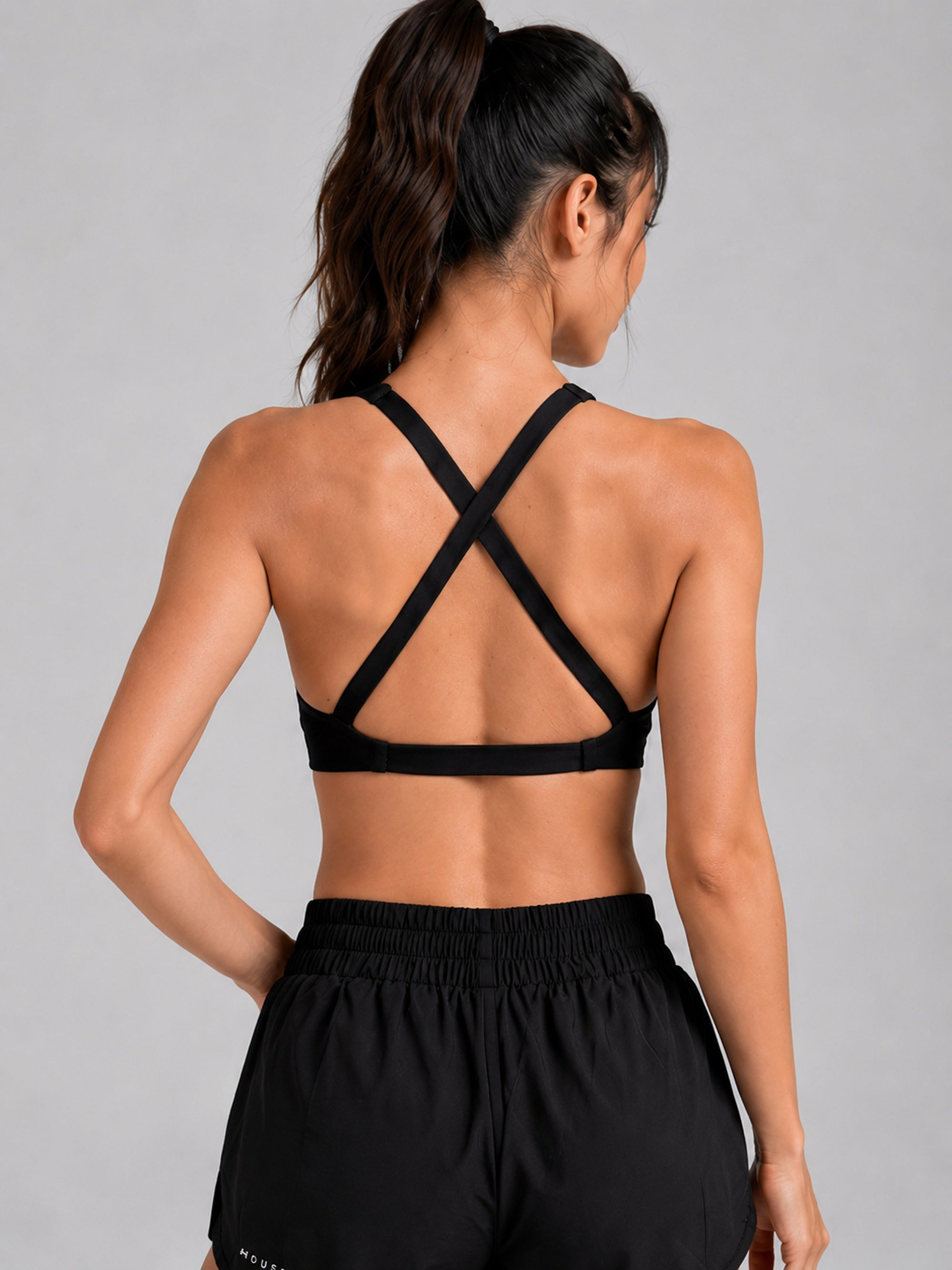 Cloud Cross Bra - Black