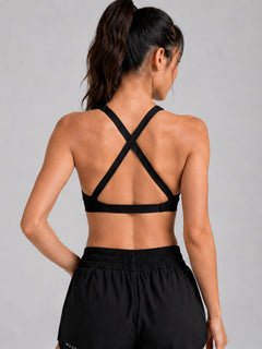 Cloud Cross Bra - Black