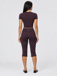Cloud Flare Capri - Plum