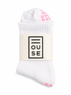 Grip Sock - White/Pink