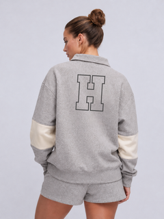 Polo Crewneck - Heritage Grey