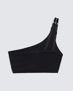 Seamless Asymmetrical Bra - Black