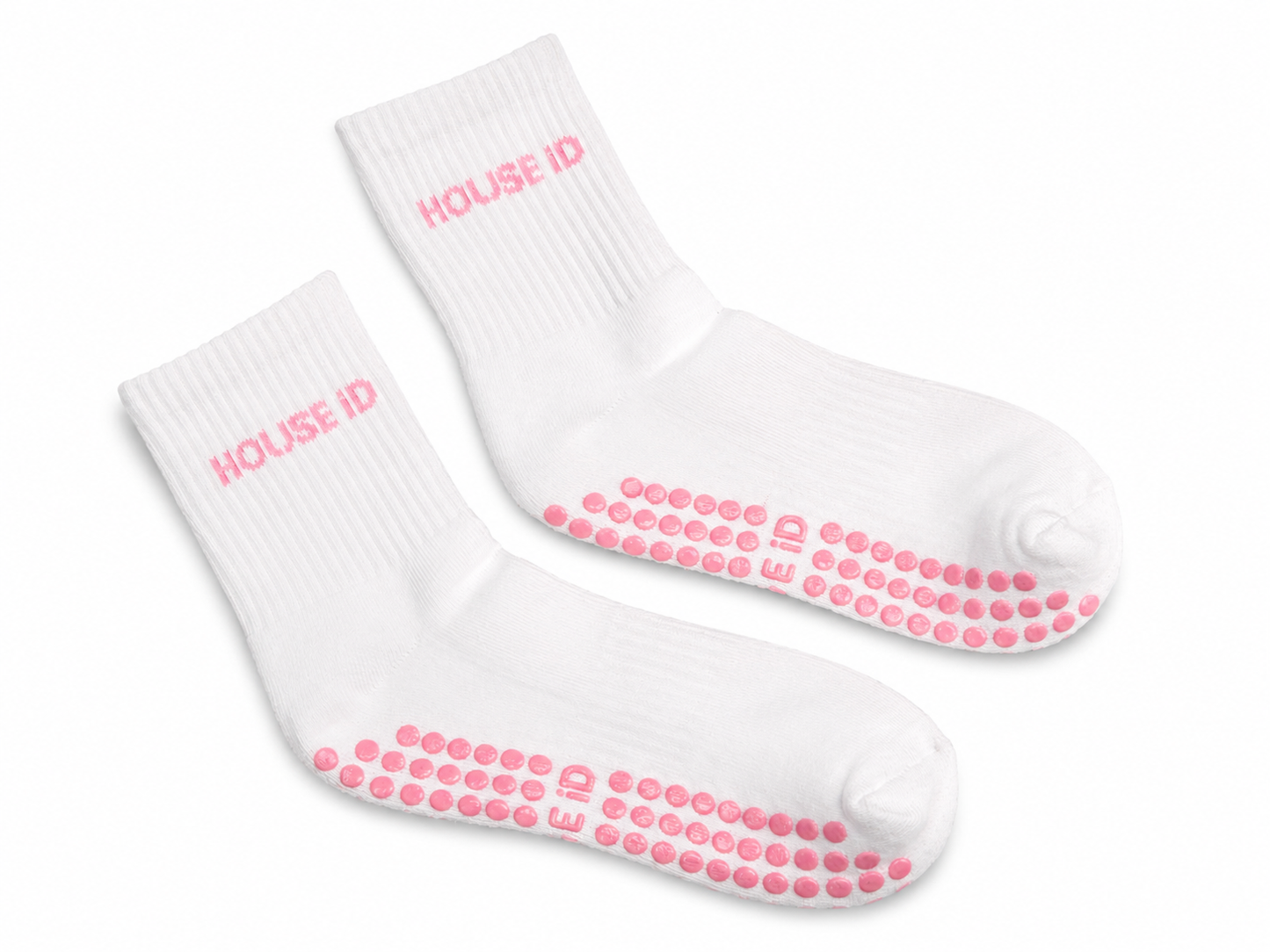 Grip Sock - White/Pink