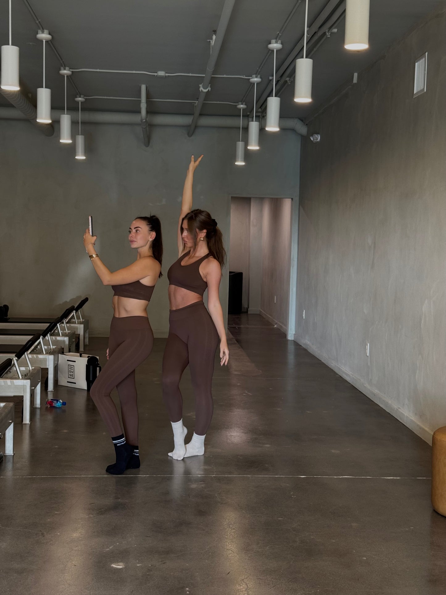 Ribbed Seamless Legging - Cocoa