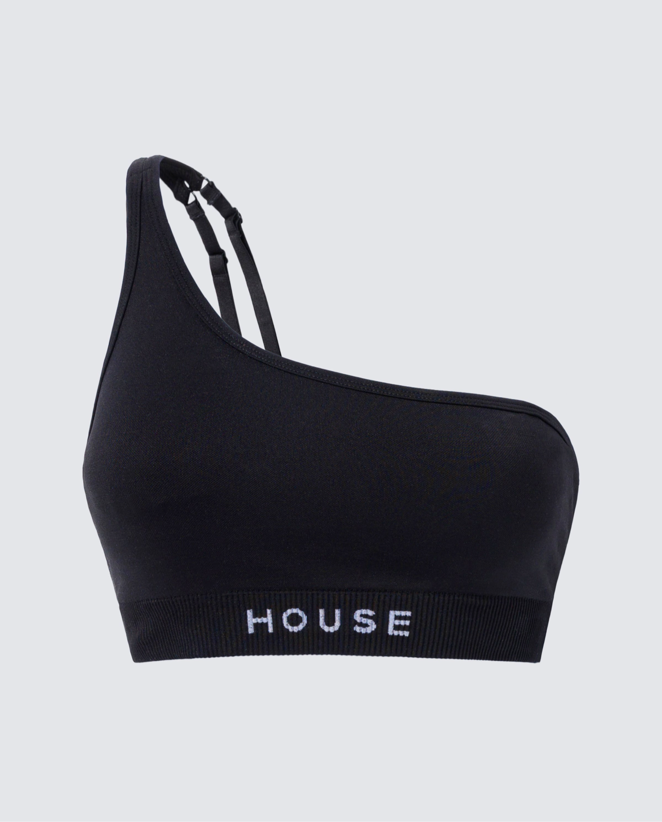 Seamless Asymmetrical Bra - Black