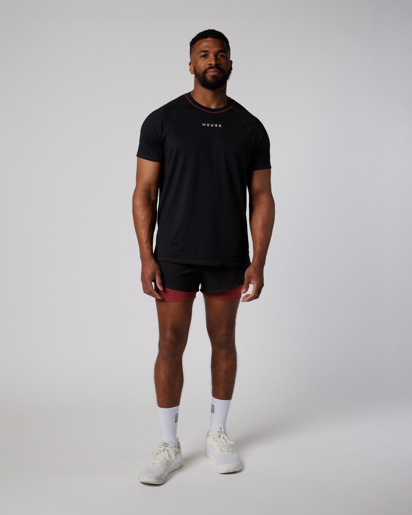 Mens athletic gym t-shirt in black