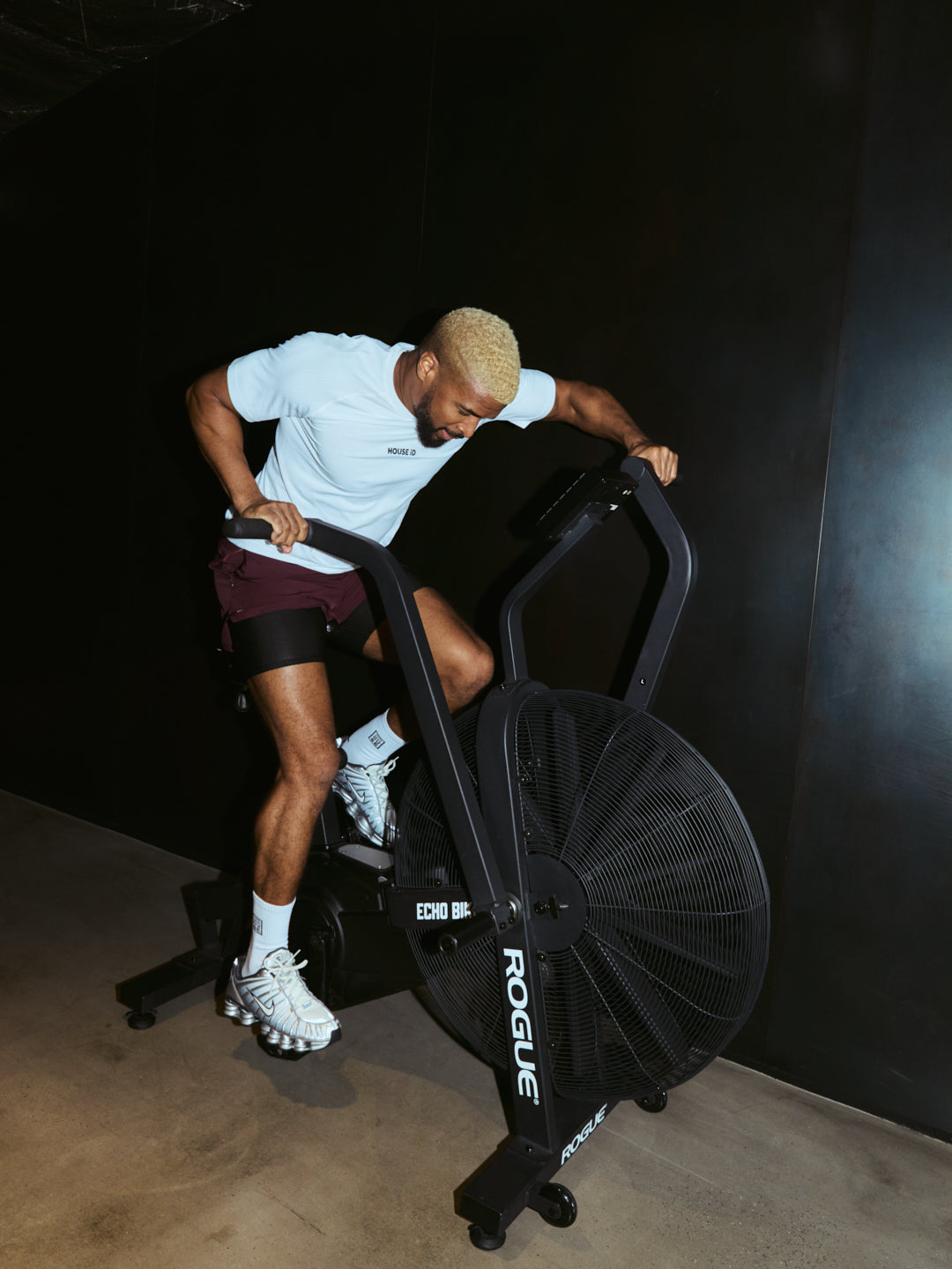 6" Lined Short - Burgundy/Black