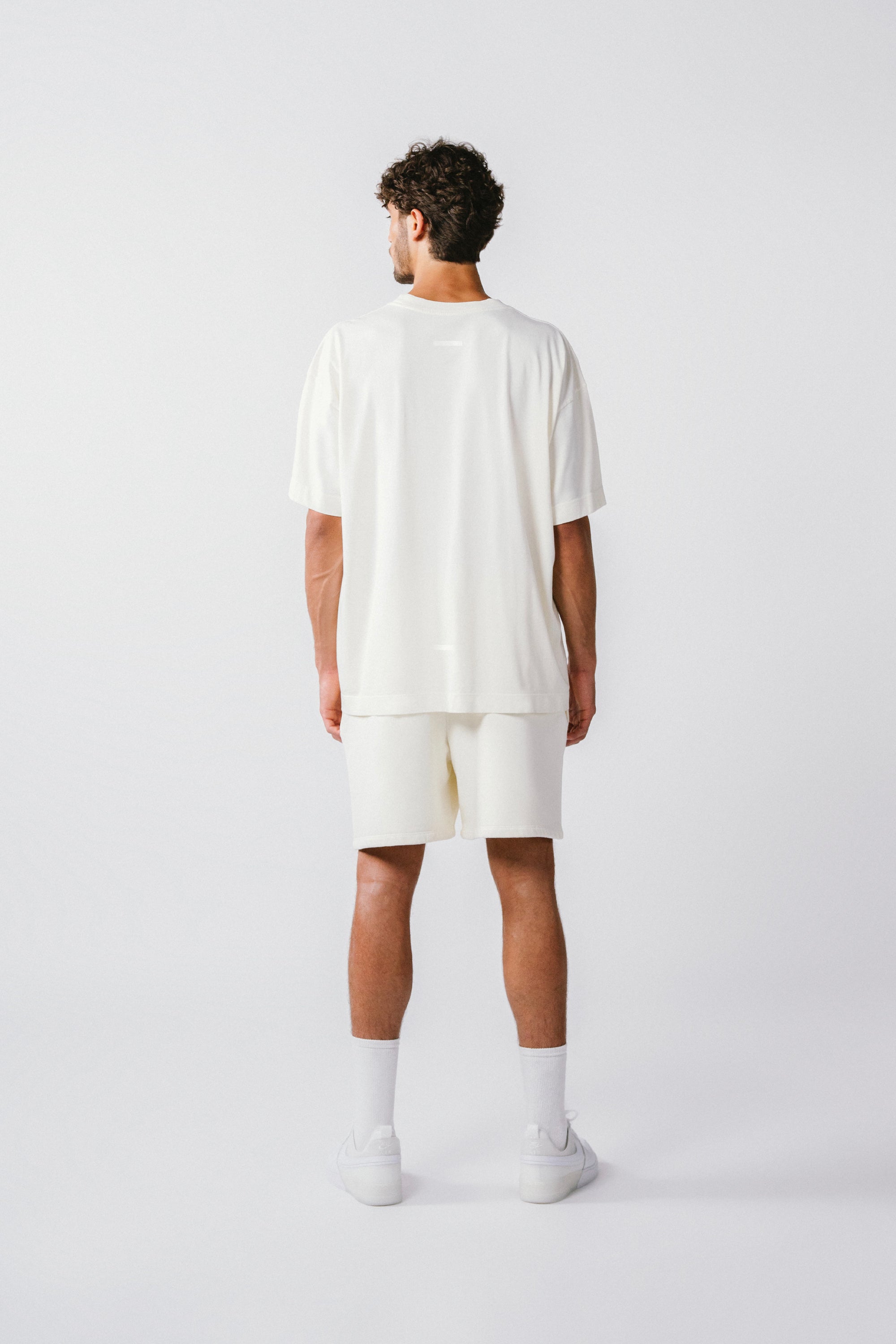 Mens Sweat T-Shirt Off White