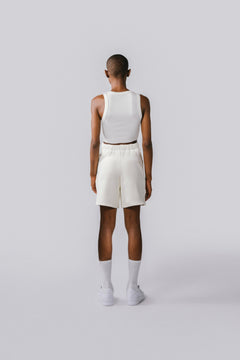 Womens Sweat Short Off White