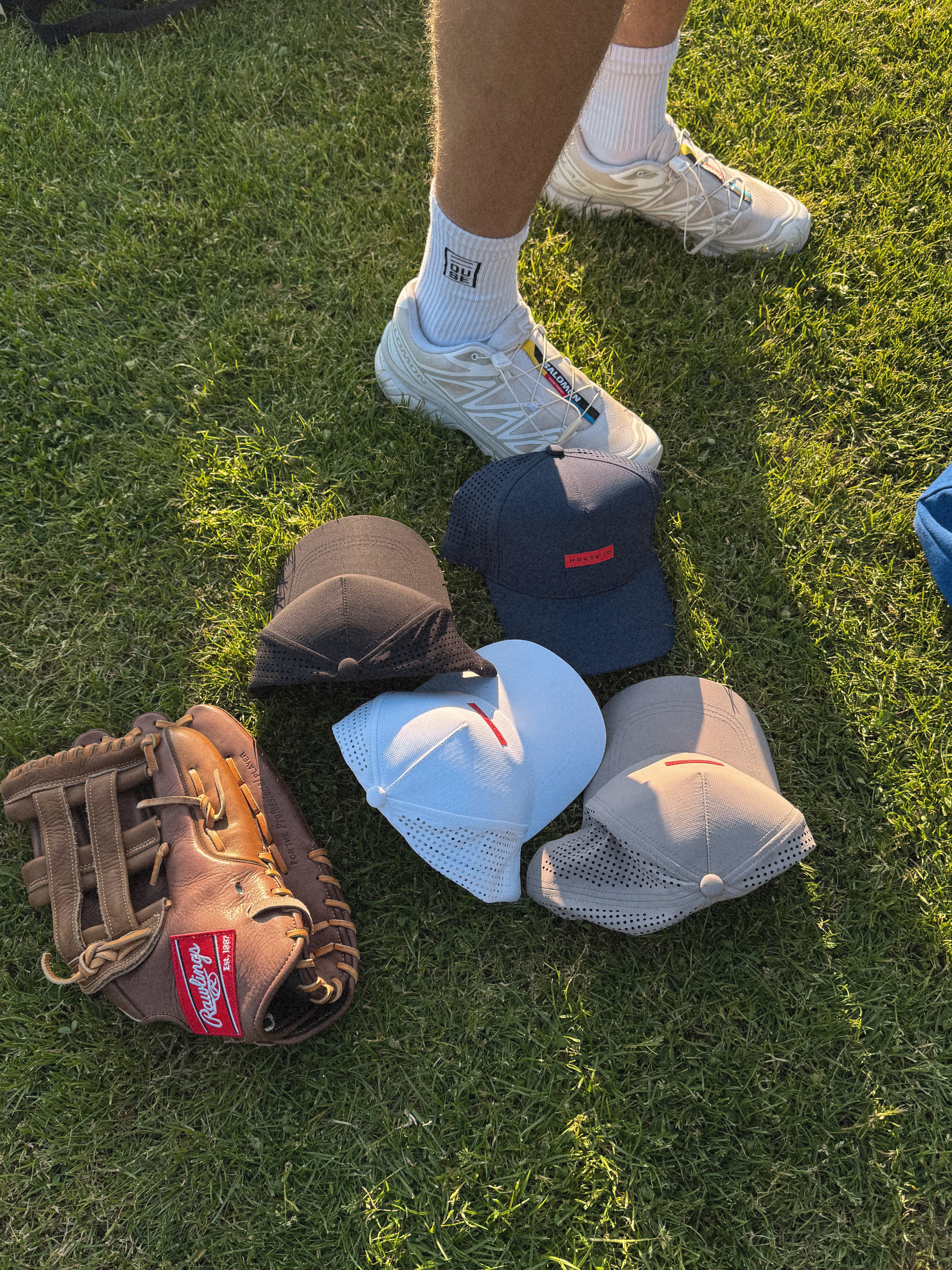 [WEB HOUSE] ★I Love Webhouse Cap (Navy/Khaki) Solace | Navy Blue Hat – Huega House