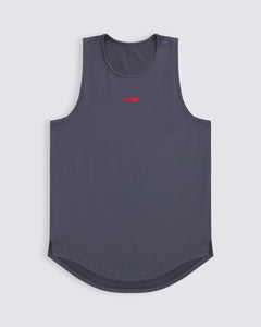 mens jersey tank in dark grey