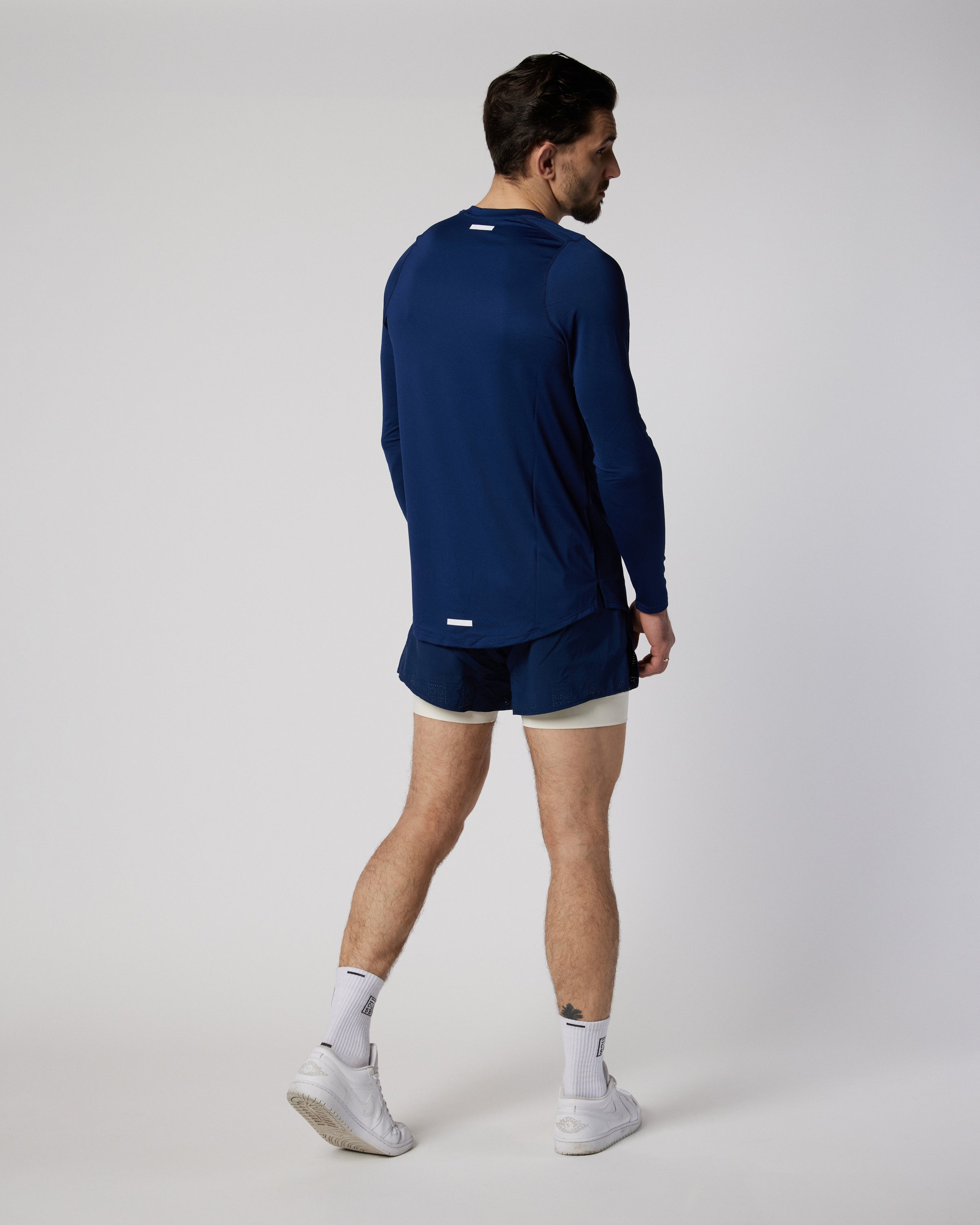 Mens navy long sleeve athletic top