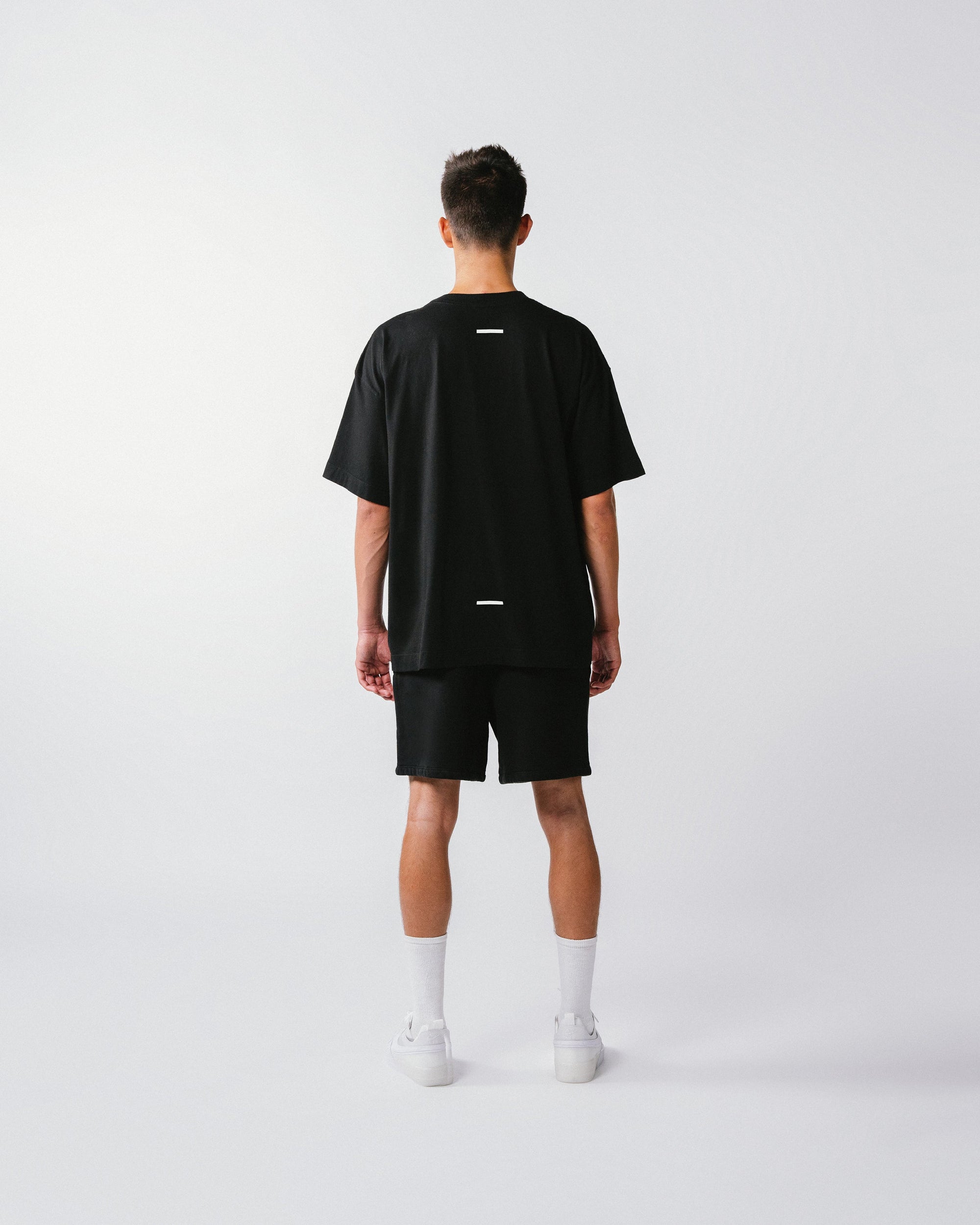 Mens Black Sweat Short