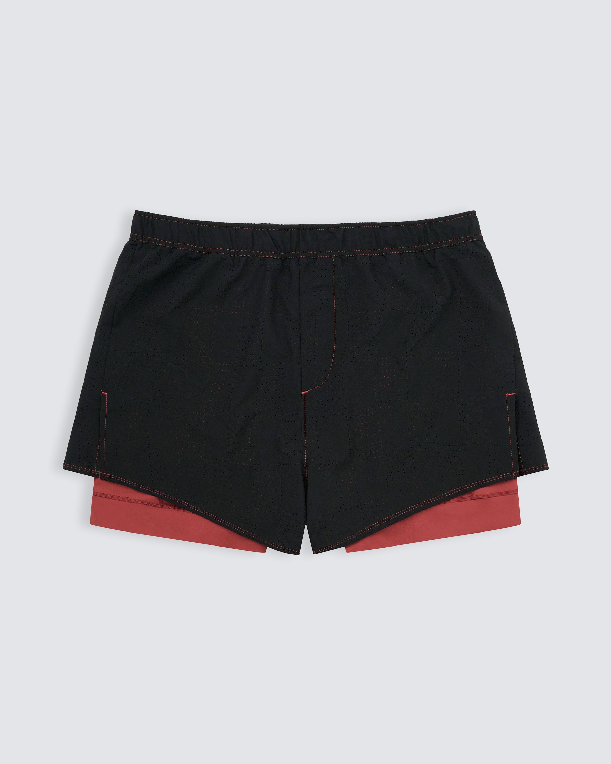 Sports shorts in black and red