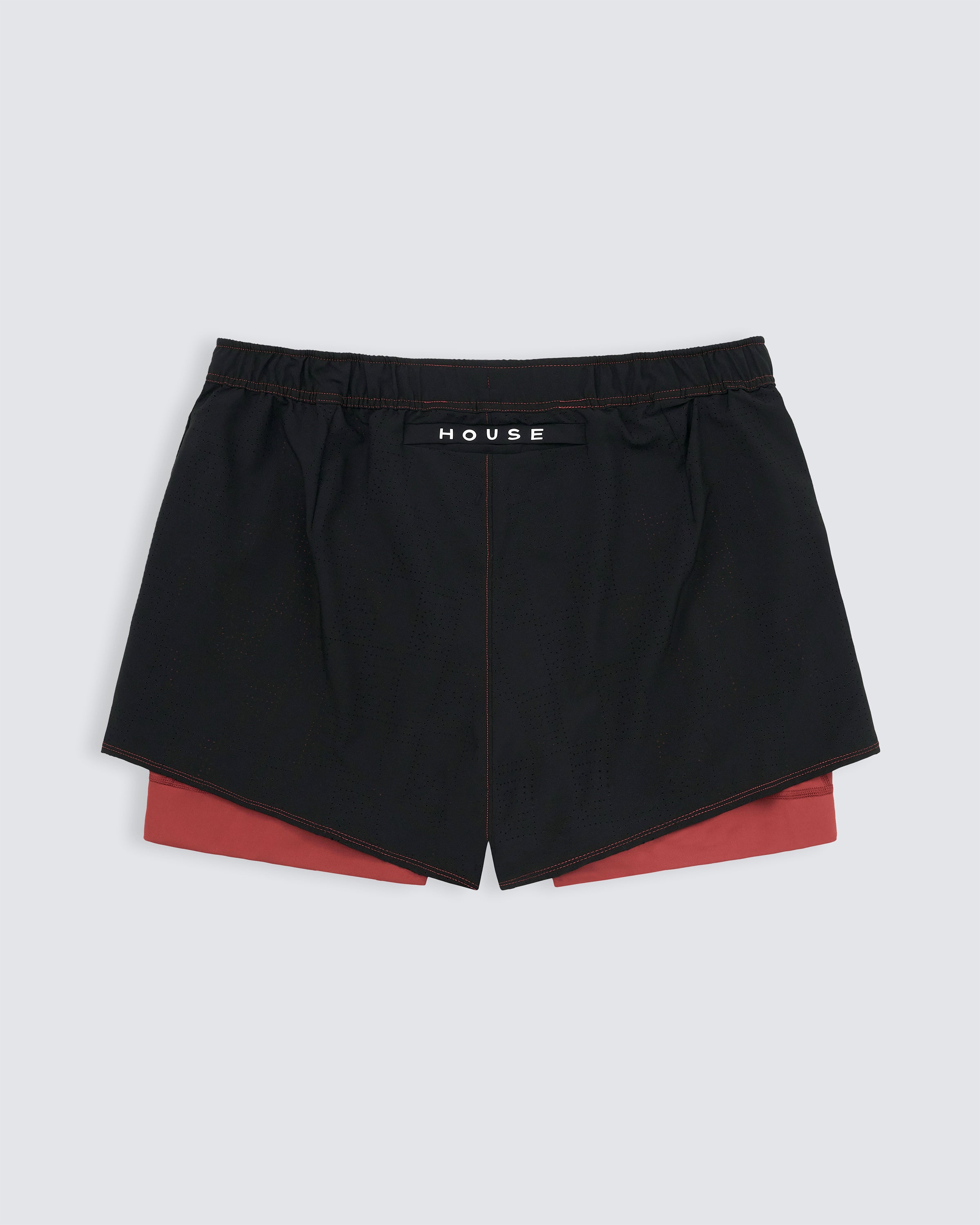 Sports shorts in black and red