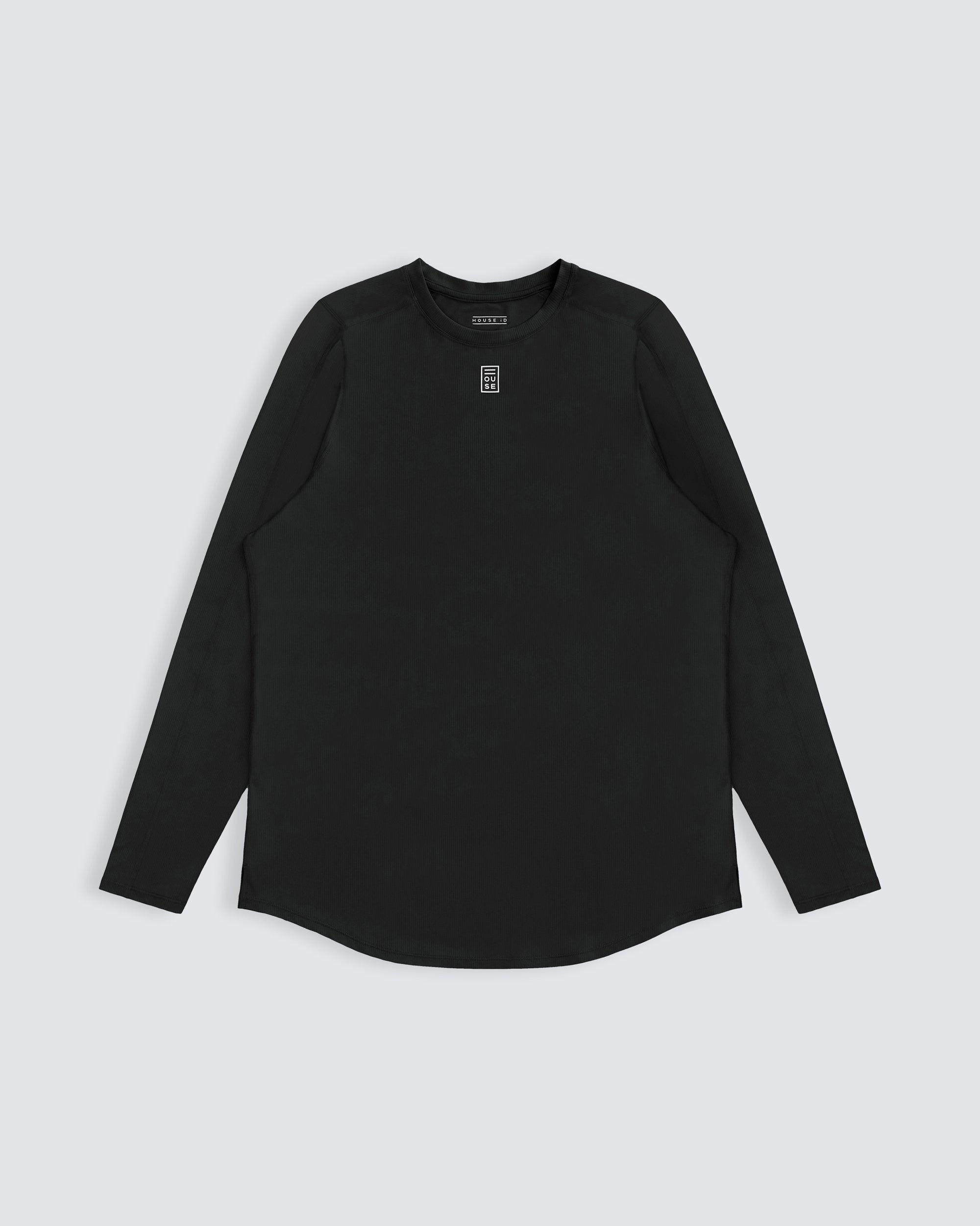 Mens athletic long sleeve in black