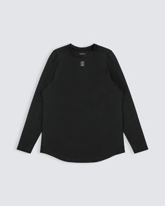 Mens athletic long sleeve in black