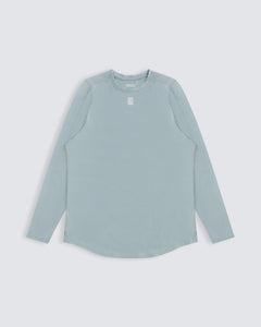 Mens Athletic Long Sleeve Top in Sea Green