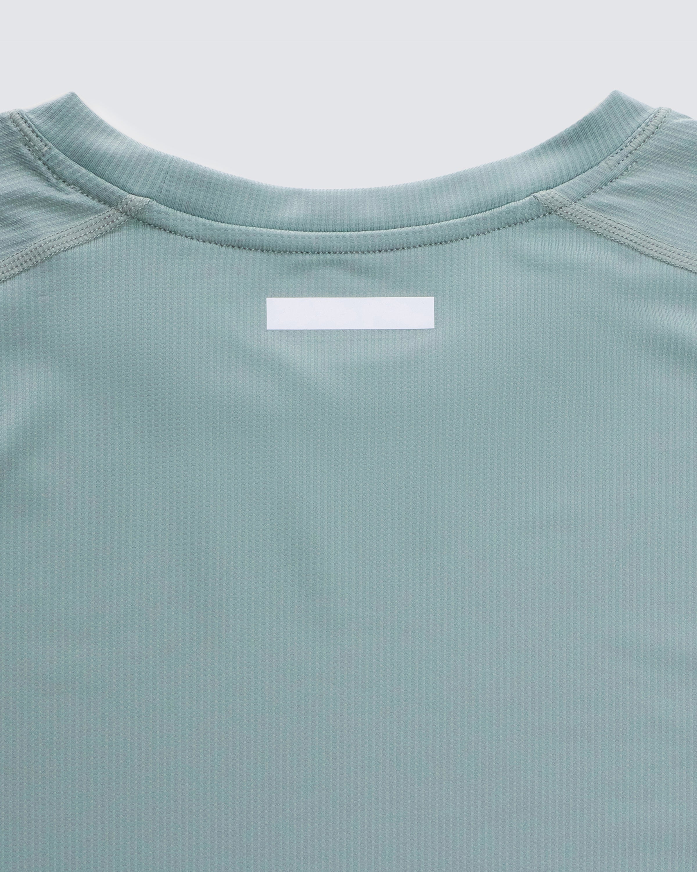 Mens Athletic Long Sleeve Top in Sea Green