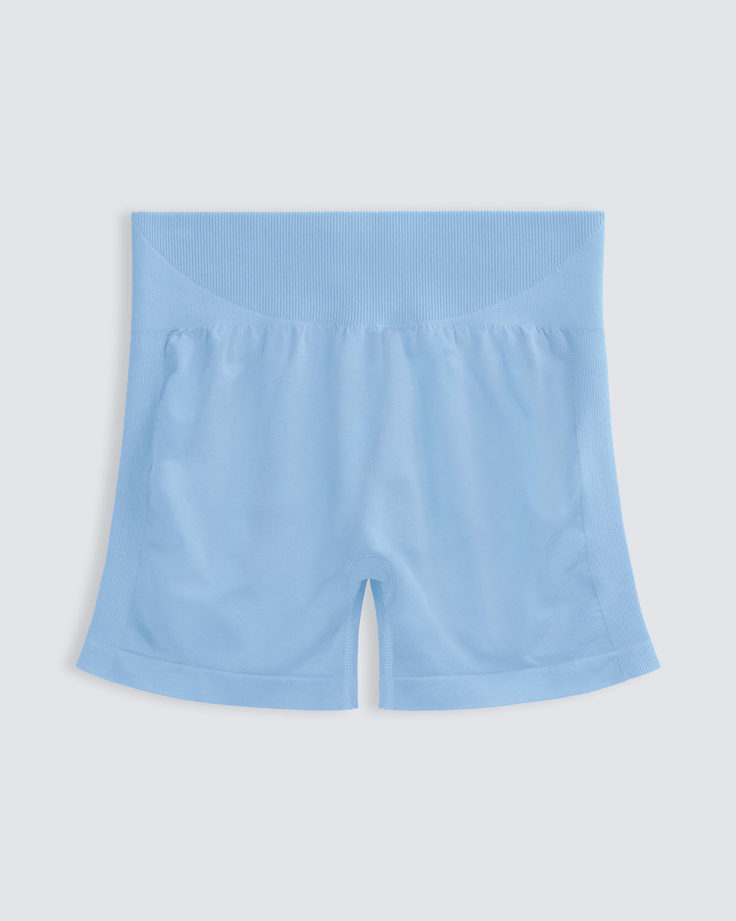 Womens seamless sports short in sky blue