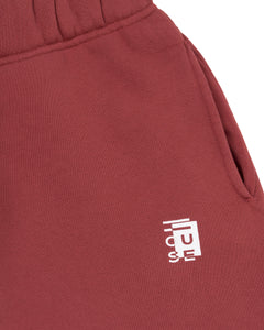 Sweat pants in Mars Red