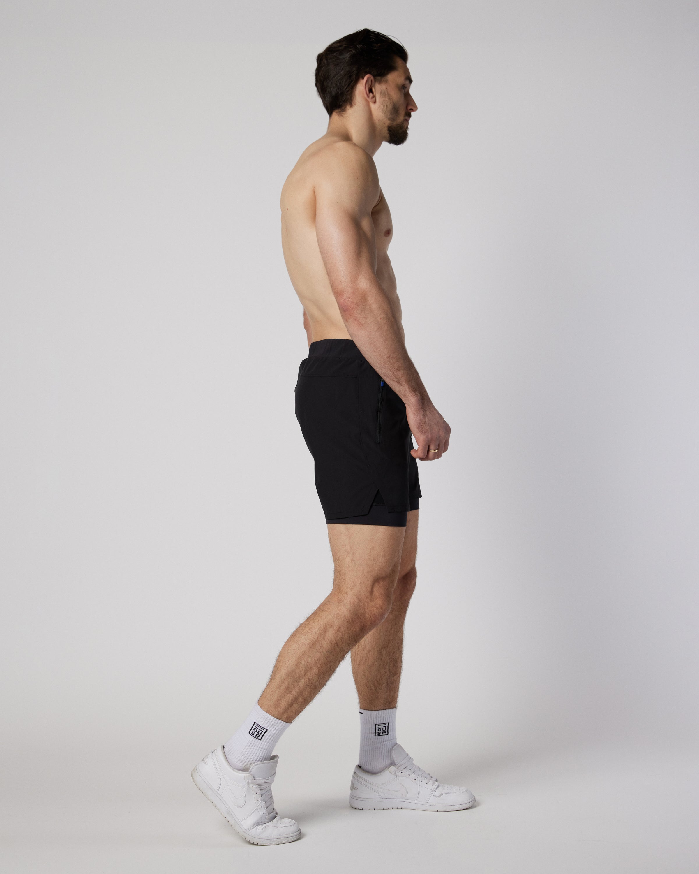 Mens Lined Short Black/Black