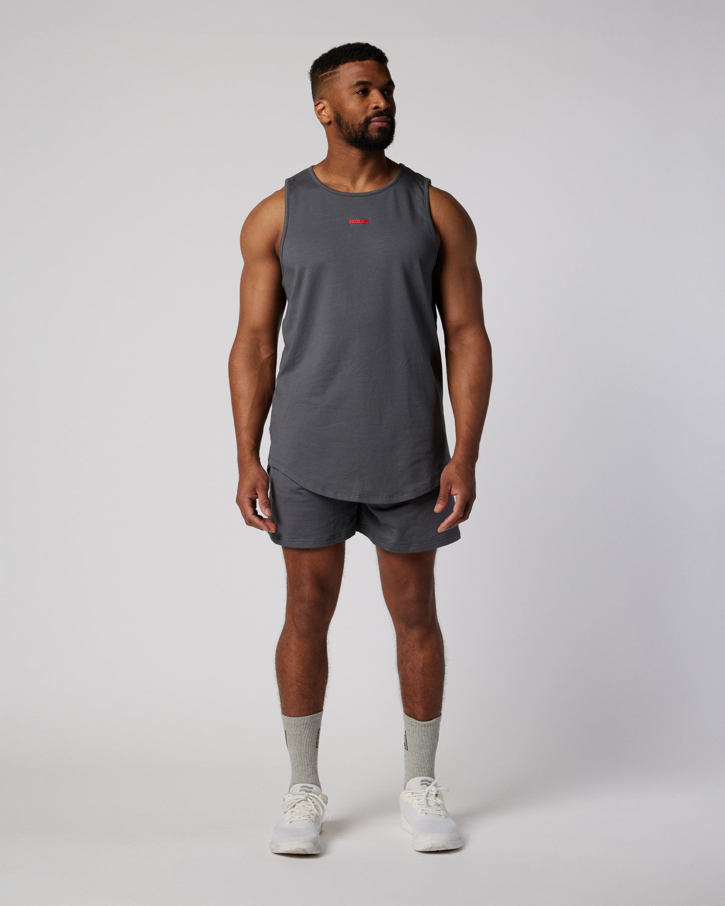 Grey Jersey Vest Mens